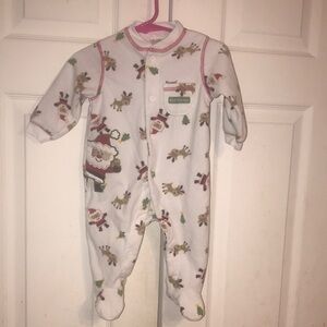 Unisex Carter’s Santa and Reindeer Kids Onesie